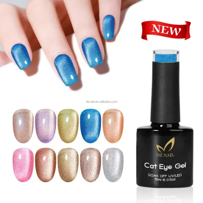 Hot Sale Reflective Cat Eye Gel Polish Mirror Chrome Effect UV LED Curable Factory Custom Formula Nail Gel for Beauty Salon