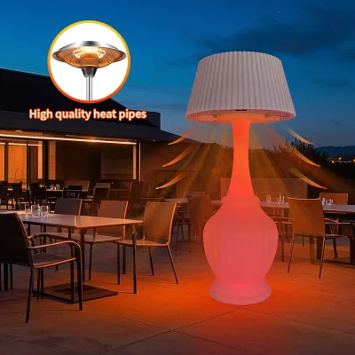 Heater Floor Lamp Nordic Vintage Floor Lamp With Heater Outdoor Waterproof Floor Lamp Heating for Winter
