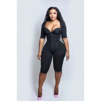Khole-HIGH COMPRESSION Women's Bodysuit Shapewear Tummy Control Body Shaper Open Bust Bodysuit Top Seamless Thong Bodysuit