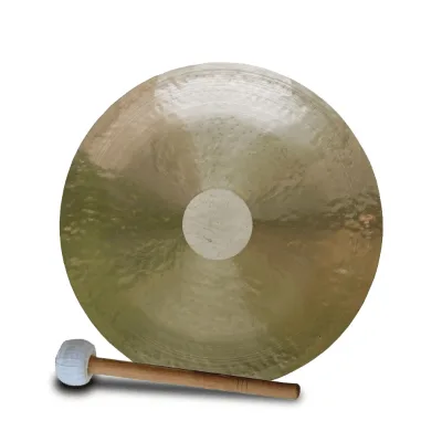 Arborea 14 Inch/35cm Wind Gong & Mallet  Meditation Gong Walking  Musical Percussion Instruments for Yoga and Therapy