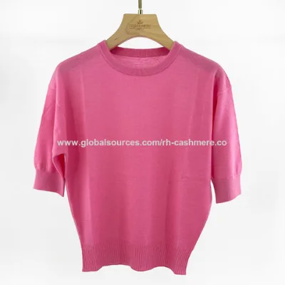 Woman cashmere short sleeve