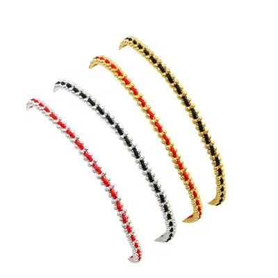 Lucky Red-String Iron Electroplated Butterfly Design Bracelet for Women Luxury Wealth Attracting Snake-Year Zodiac Accessory