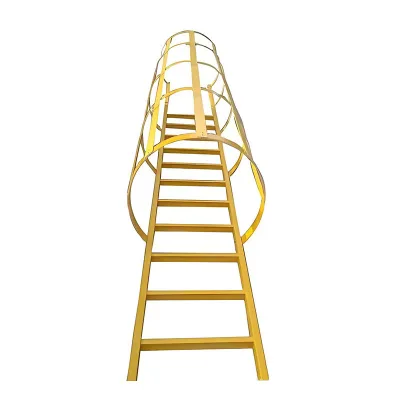 FRP/GRP/Galvanized/Fixed Straight Caged Ladders for Belt Conveyor