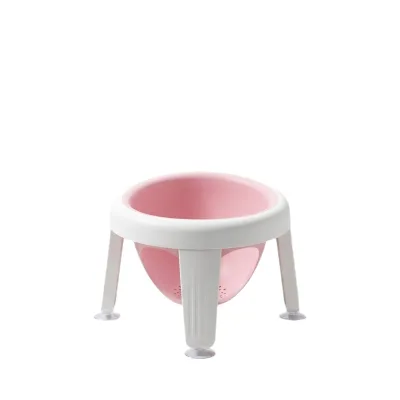 Plastic Baby Bath Stool with 4 Suction Cups Anti-Slip Design for Newborn Bathing