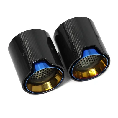 High Quality for 3 Series 4 Series 320D 330i 330E 425 G20 G21 G23 Carbon Fiber Tailpipe Exhaust QF Brand