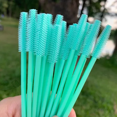 Factory Price Red Blue Lash Spoolies 50pcs Wholesale Eyelash Extension Cleansing Disposable Brush