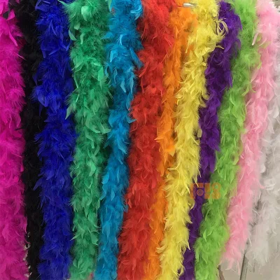 Wholesale 40/60/80/100/ 120 Grams Feather Boa Decorative Turkey Feathers, Performance Clothing Accessories, Wedding Marabou
