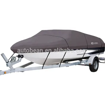 Boat Covers Waterproof Polyester Grey Custom Boat Dust Covers