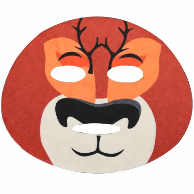 OEM Custom Bamboo Fiber Deer Mask Cloth Pattern Viscose/Polyester Fabric for Facial Mask Sheet