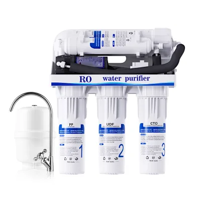 Electric Water Filter System RO 800G 6-Stage Self-Cleaning Food-Grade PP Automatic Shut-Off Eco-Friendly Household Outdoor