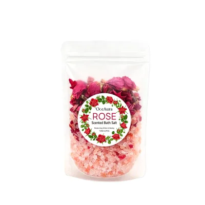 OCEAURA Private Label Wholesale Rose Flowers Bath Salts