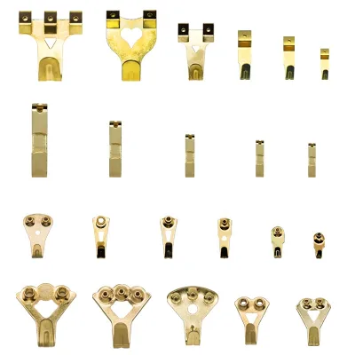 Brass Picture Wall Hangers Hanging Hooks Picture Frame Hook Nails Picture Frame Hook for Customized