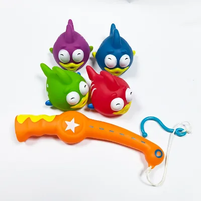 Fishing game toy vinyl funny fishing toy fishing bath toy for baby