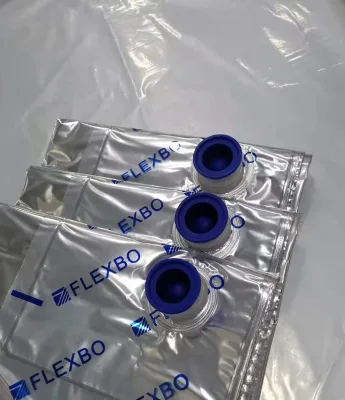 Metallized Polyester Alufoil Flexible Aseptic Bag for 220 Drum Juice Filling with Valve for Heat Seal