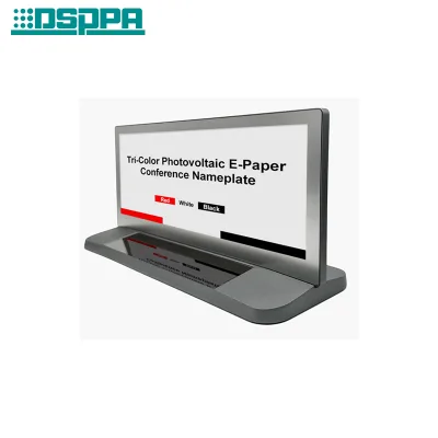 Tri-Color Photovoltaic E-Paper Conference Nameplate