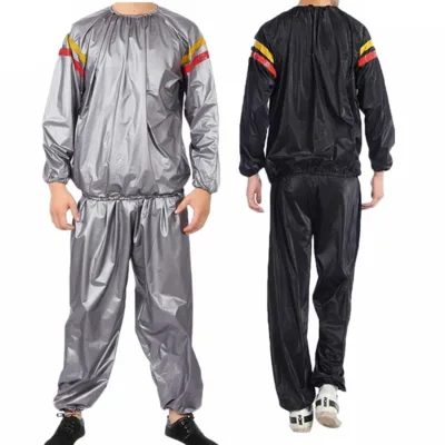 Lightweight High-Density PVC Fabric Silver Sports Sweat Sauna Suit Home Use Cross-Border Delivery Features Weight Loss Benefits