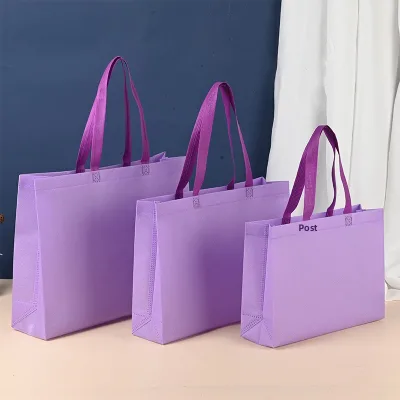 Thickened In-Stock Trendy 3D Non-Woven Eco-Friendly Tote Bag Custom Logo Available China-Made for Clothing Stores & Malls