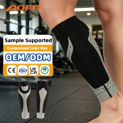 Aofit Sports Knitted Compression Calf Sets Men's and Women's Outdoor Basketball Football Mountaineering Running Leg Guards