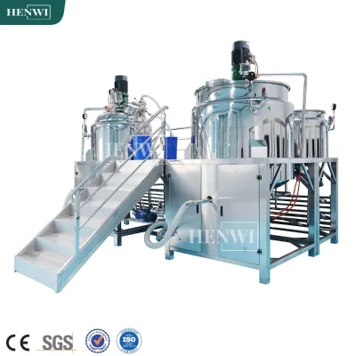 Henwi 200-5000 Liter Fixed Type Body Lotion Cream Soap Making Machines High Shear Mixer/Food Mixers/Cosmetic Machine for Sale