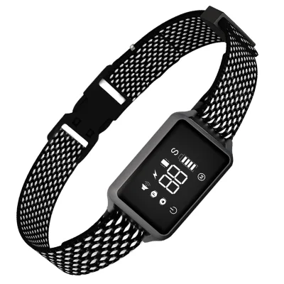 No Harm Dog Vibration Bark Collar IP68 Waterproof Touch Screen Control Collars Innovative Dog Anti Bark Collar
