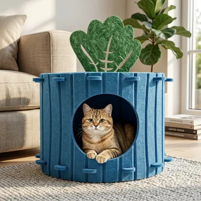 PET Acoustic Panel Large Size Cat Bed High Support Thickened Plush Pet Sofa Bed for Cats and Small Dogs