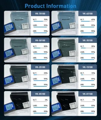 Nano Ceramic Tinting Film No Bubbling No Glue Failure No Delamination Car Window Film 100%UVR