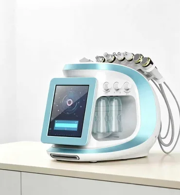 Neck Massager Facial Machine Hydro Dermabrasion Oxygen Jet Facial Smart Ice Blue II Skin Management System Instrument