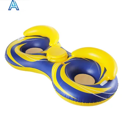 PVC air blow inflatable swim tube swim board for snow board winter swim sled toy customize