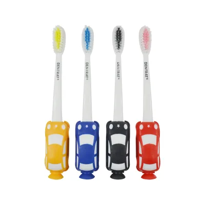 OEM Cute Cartoon Colorful Car Shape Kids Toothbrush
