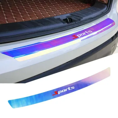 Universal Auto Luminous Sticker Scratch-Resistant Non-Slip Trunk Door Entry Sill Protector Rear Bumper Sticker Glow in the Dark