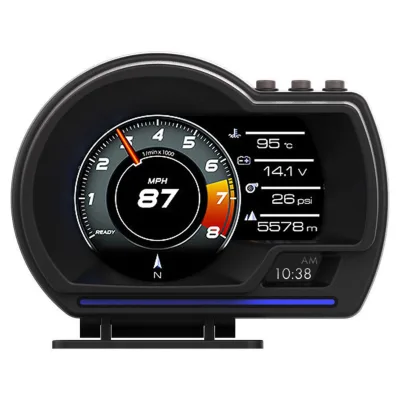 A500 Head up Display Auto Display OBD2+GPS Smart Car HUD Gauge Digital Odometer Security Alarm Water&Oil Temp. RPM