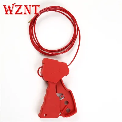 NT-C02 OEM 3.5mm 2.4M Multipurpose Retractable Key Operated Industrial Safety Lockout Cylinder