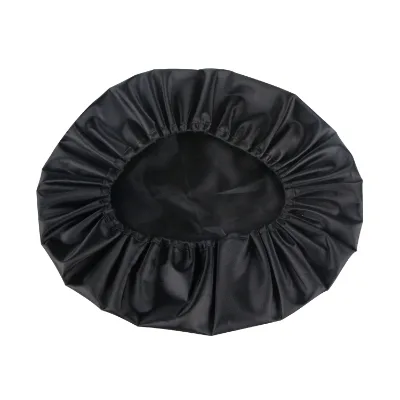 Hotel Luxury Personalized Waterproof Black Designer Disposable Shower Caps Customized Logo for Home Hotel Travel Spa Amenities