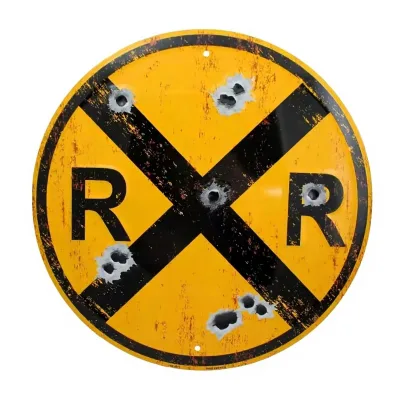 Factory Price UV Printing 30.5CM or Custom Size and Design Round Metal Aluminum Sign Warning Decor Plate