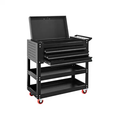 Pink 5/7 Drawer Heavy Duty Steel Rolling Tool Cart Lockable Mobile Mechanic Tool Trolley with Casters for Garage Auto Repair