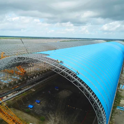 Prefab Steel Structure Construction Steel Rangka Atap Space Frame Roof Structural Buildings Hospital School Workshop Garage Shed