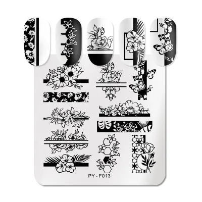 Wholesale Metal Nail Art Decals Stamper Stainless Steel Nail Stamping Plates
