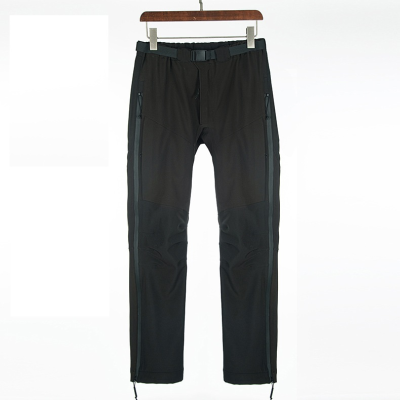 Casual Style Black Pants Waterproof 5000mm Waterproof Trousers Side Long Zipper Fly Black Trousers