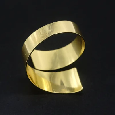 Hot Selling Stainless Steel Aluminum Heliciform Napkin Tissue Rings for Hotels Home Parties
