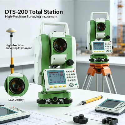 Surveying Instrument Boxin DTS 200 Total Station High Accuracy Geodesy Device for Outdoor Construction Site Measurement Work
