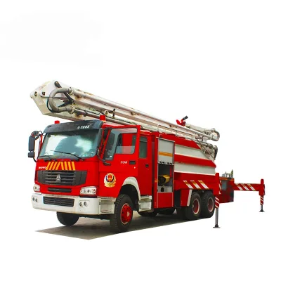 China Famous Foton Brand New Model Lifting and Spray Water Fire Truck Used in Forest Mining Construction