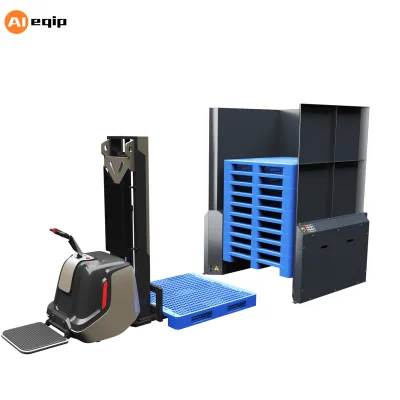 Pallet Dispenser Bottle Carton Box Automatic Palletizer Machine Pallet Wrap Dispenser