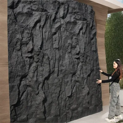 High Quality 1200*3000 Modern 3D PU Big Slab Wall Panels Eco-Friendly Indoor Outdoor Waterproof Fireproof Anti-Corrosion Hotel