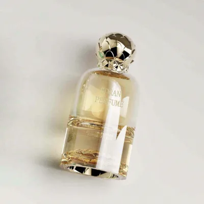 Luxury Flat Glass Perfume Bottle with Spray Cap for Skin Care Serum Manufactured by Premium Perfume Bottle Producer