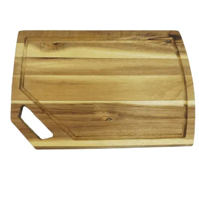 Wood Cutting Board for Kitchen Cheese Board With Juice Grooves