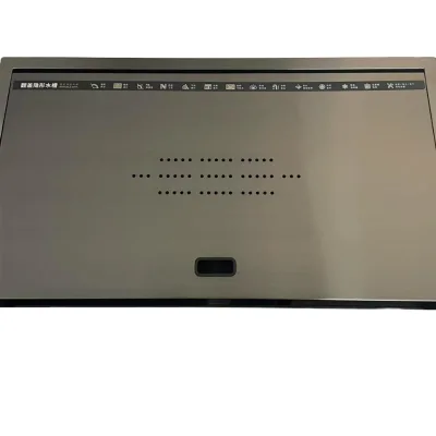 Hidden bar Sink Kitchen Invisible Hand-made Single tank with Cover Lsland Small Basin 304 Stainless Steel Nano Black