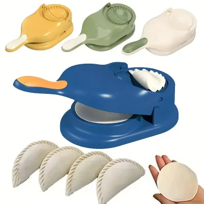 2 in 1 DIY Dumpling Maker Kit Wrapper Presser Dough Pressing Ideal for Home Cooking Dough Skin Molder Machine Kitchen Gadgets