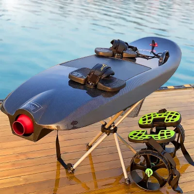 Electric Water Jet Surf Boards High Speed Flat Board with Fins E-surfboard