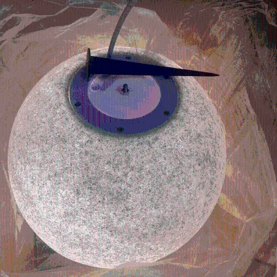 Remote RGB Color Park Garden Led Plastic Marble Ball Light Dia.30/40/50/60cm Sphere Led Sphere Pendant with Cable Line