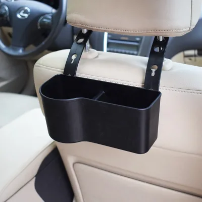Adjustable Durable Plastic PP Seat Back Hooks for Car Door with Cup Holder